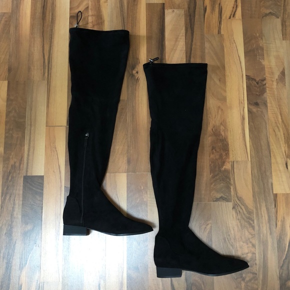 (New) DKNY Tyra Over The Knee Boots Black Women's Size 7 - Picture 2 of 9